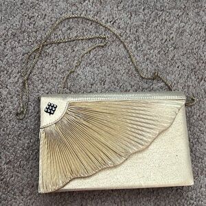 Gold Party clutch bag